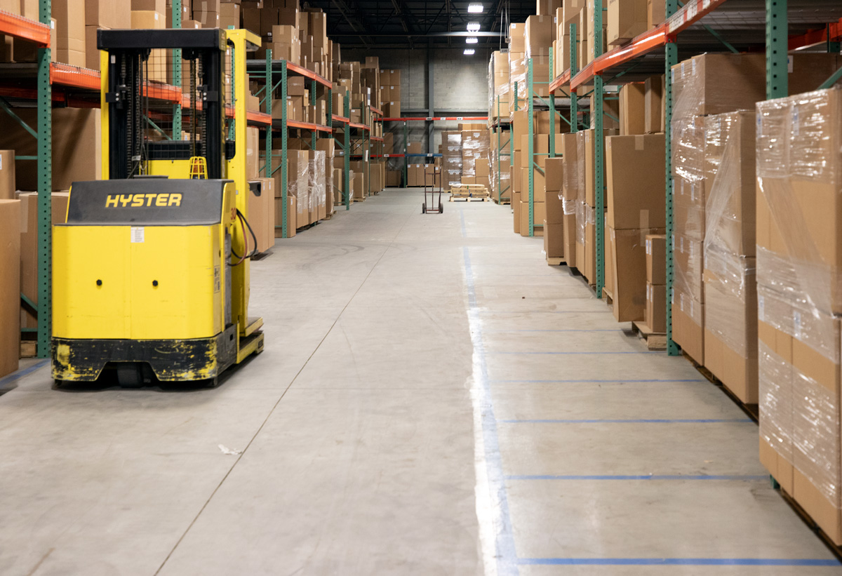 We have warehouses in Ohio, Texas, North Carolina, and California 