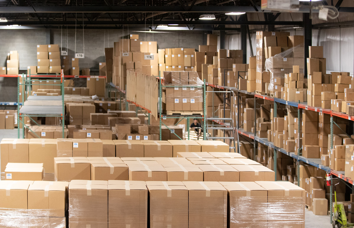 We have warehouses in Ohio, Texas, North Carolina, and California