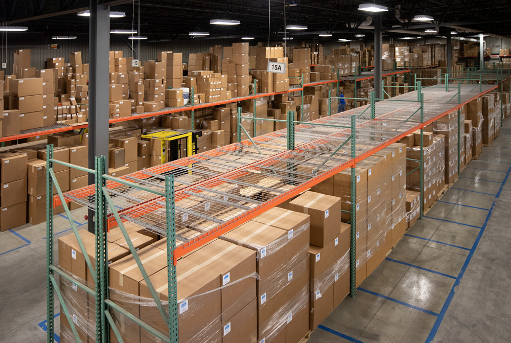 We have warehouses in Ohio, Texas, North Carolina, and California