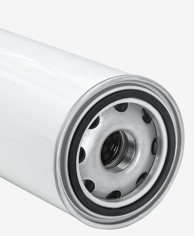Close-up of a mechanical filter on a white background